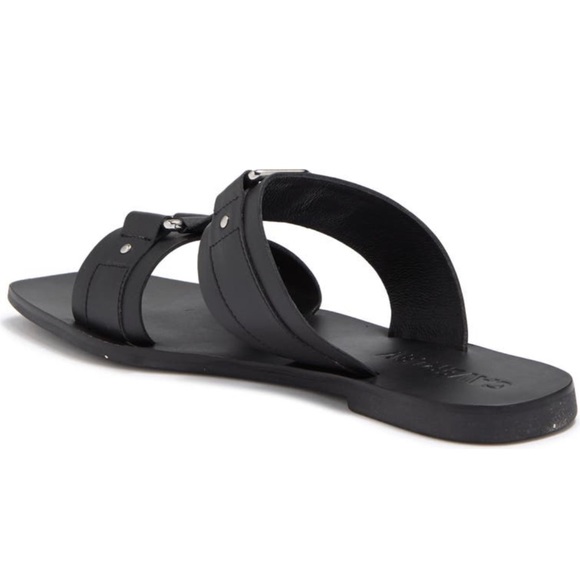 Caverly Cass Slide Sandal Black Leather - Picture 2 of 9